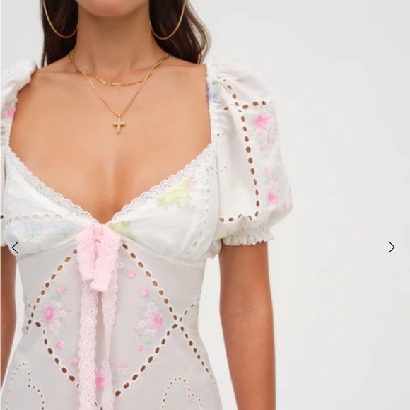 For Love and Lemons Andrea Embroidererd Maxi Dress - Picture 5 of 10